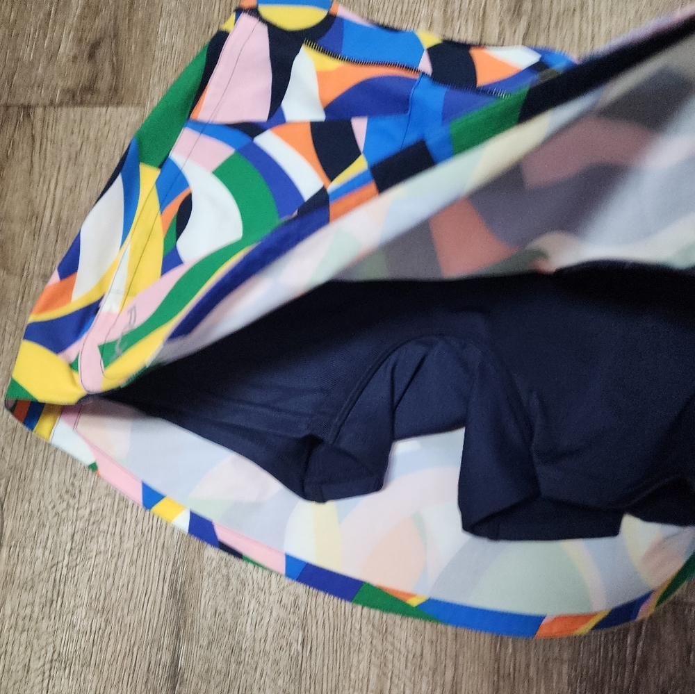 🌷Ralph Lauren 15" Print Performance Skort Riviera Abstract Women's Size Medium - Picture 9 of 11